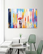 Obraz Láska v daždi 1661